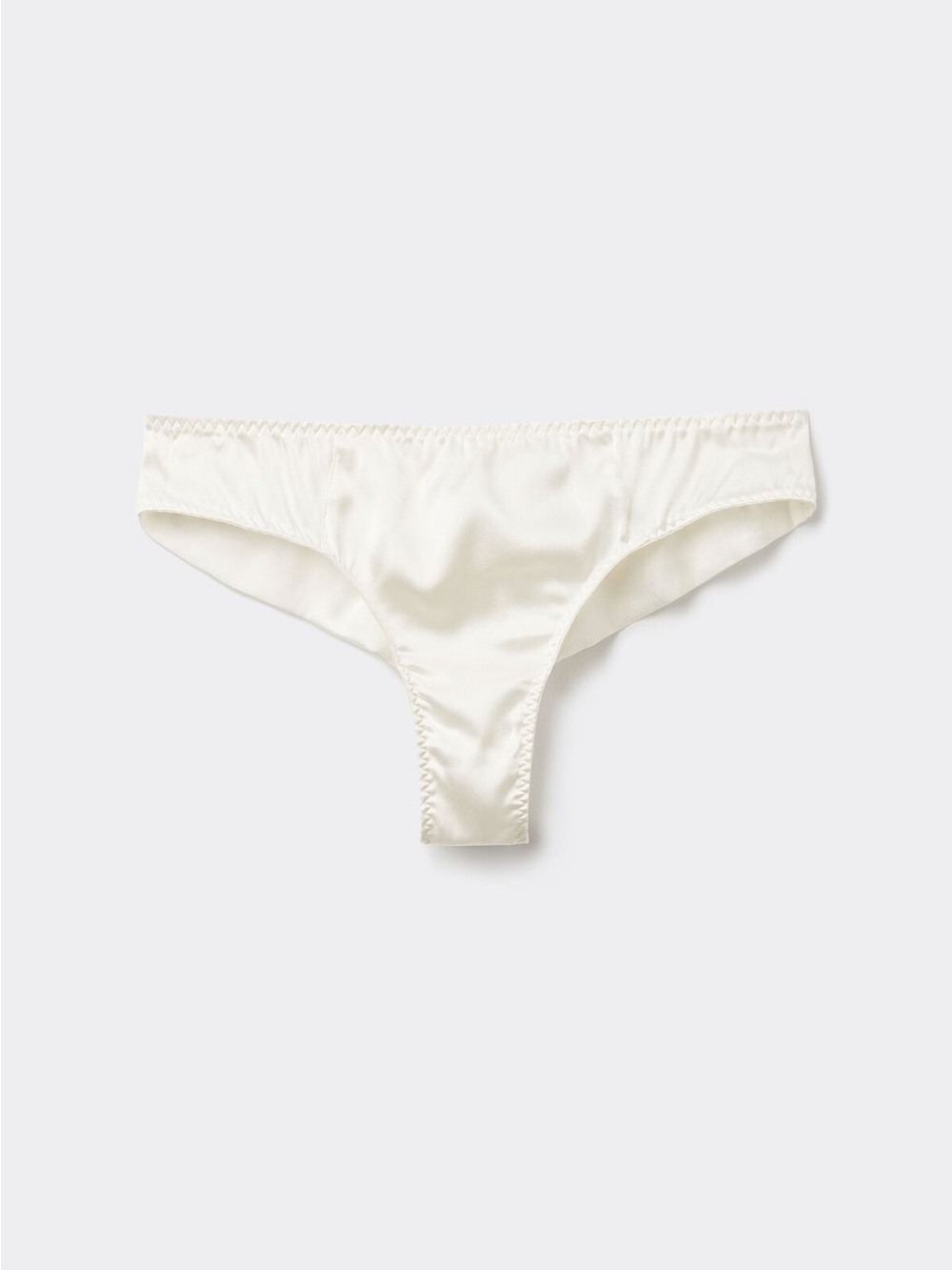 intimissimi Silk Brazilian Panties- Ivory